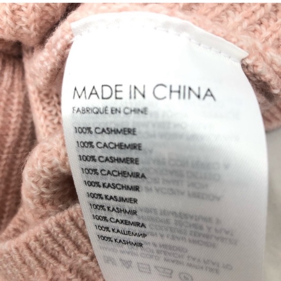 CLOSET CLOSING Club Monaco Emma Cashmere Sweater Sz M Rose Blush Pink - Picture 4 of 6